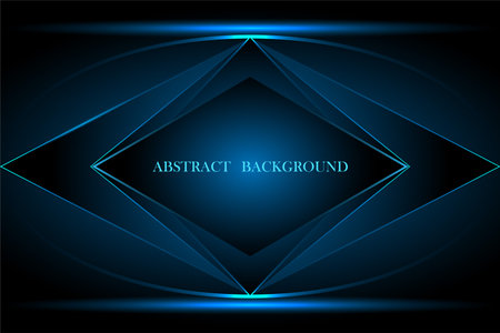 Blue black abstract background geometry shine and layer element vector for presentation design. Suit for business, corporate, institution, party, festive, seminar, and talksのイラスト素材