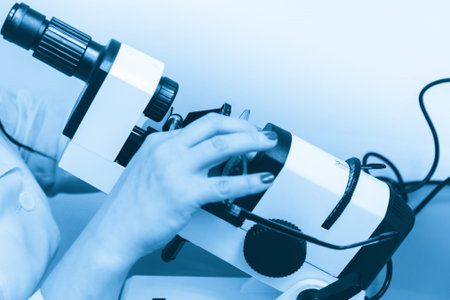 The ophthalmologist determines the optical power of the spectacle lenses and the lens centers on the...