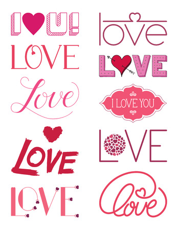 Love Design Elements Threeのイラスト素材