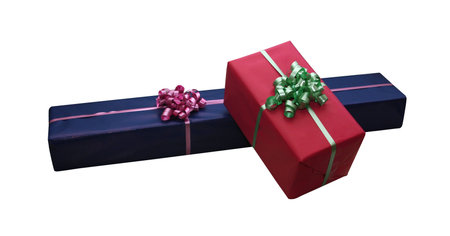 Giftboxes isolated on white with 