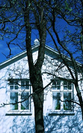 Old house on a sunny dayの写真素材