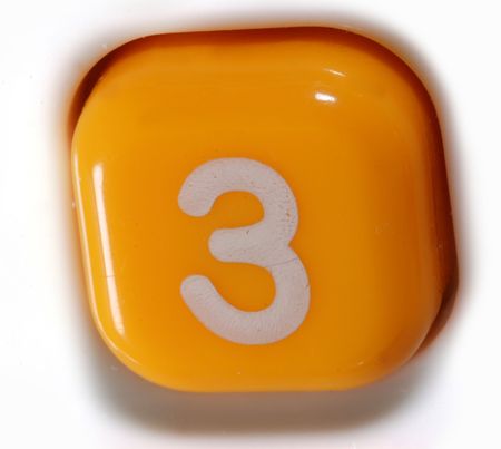 number threeの写真素材