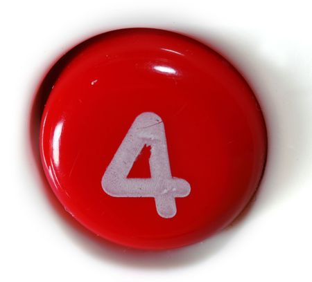 number fourの写真素材