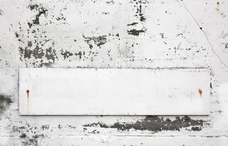 Old and grungy wooden sign - insert your own messageの写真素材