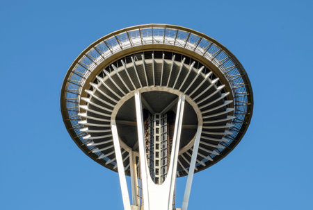 Seattle Space Needle on a beautiful day