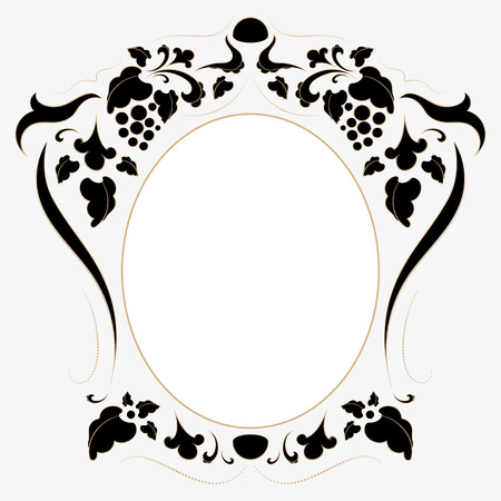 Vintage frame in retro style vector illustrationのイラスト素材