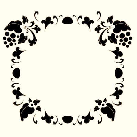 Vintage frame in retro style vector illustrationのイラスト素材