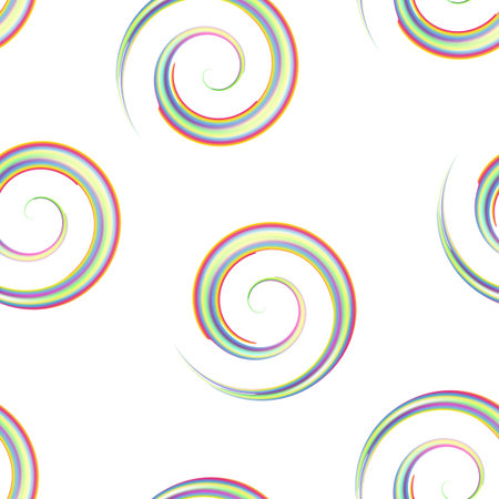 seamless background of watercolor spirals , vector illustrationのイラスト素材