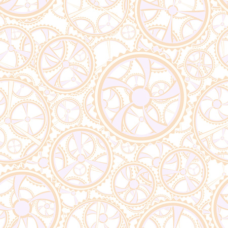 seamless background consisting of gears, moving mechanical parts, vector illustrationのイラスト素材