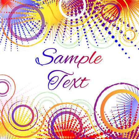 abstract bright background with place for text, grunge, retro, vector illustrationのイラスト素材