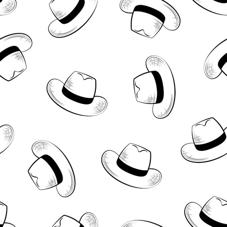 seamless background of hatsのイラスト素材