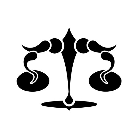 Libra zodiac sign, vector illustrationのイラスト素材