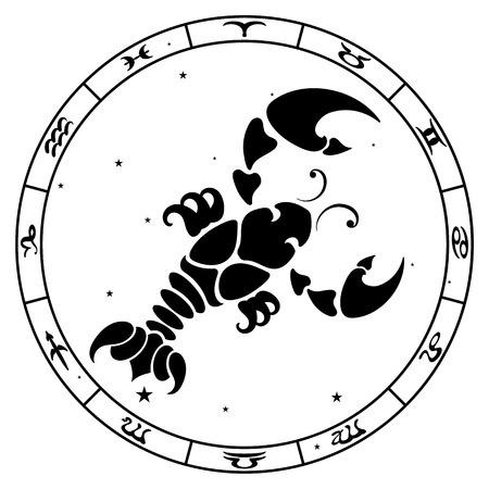 Cancer zodiac sign, vector illustrationのイラスト素材