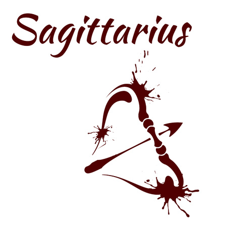 zodiac sign Sagittariusのイラスト素材