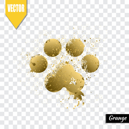 Paw print animal, illustrationのイラスト素材