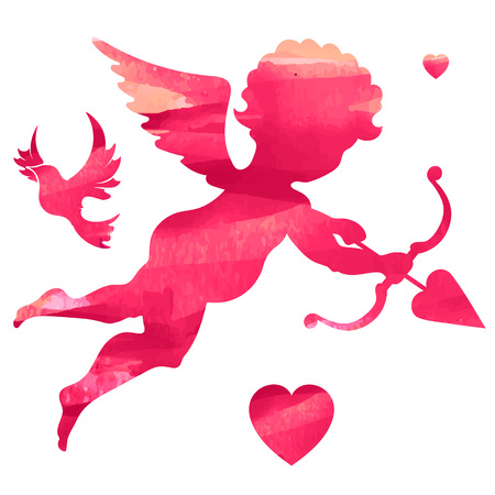 Happy Valentines Day, vector illustrationのイラスト素材