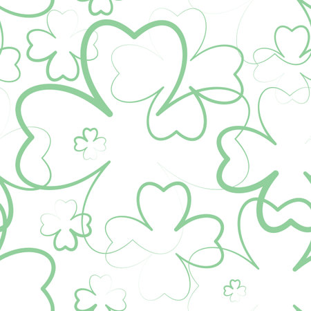 Happy St. Patricks day seamless background, vector illustrationのイラスト素材