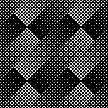 Black and white halftone seamless pattern.のイラスト素材