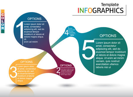 Infographic template. abstract business concept. vector illustrationのイラスト素材