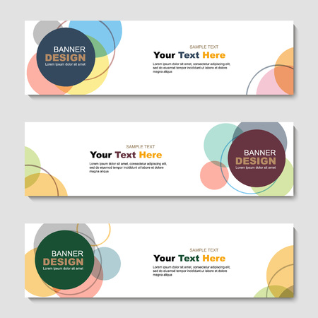 Banner, abstract web template. vector illustrationのイラスト素材