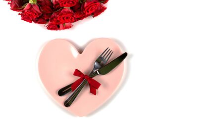 Valentines day dinner concept.の写真素材