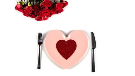 Valentines day dinner concept.の写真素材