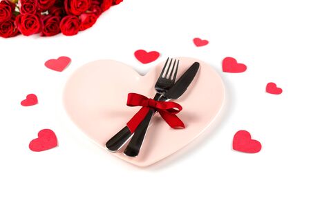 Valentines day dinner concept.の写真素材