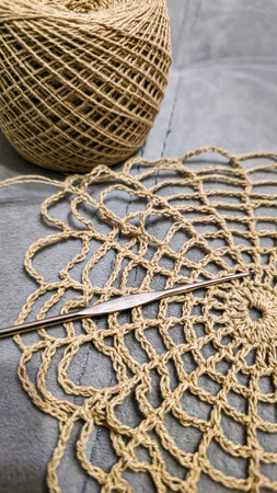 Spider web crochet pattern for napkins and tablecloths. Handmade. Cotton threads
