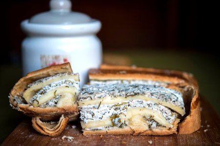 Cheese pie with spinach