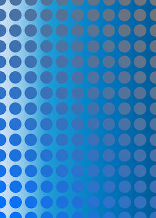 A grid of circles in blue, light blue and gray. Blue-gray backgroundのイラスト素材