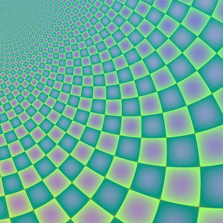 Abstract blue and turquoise fractal rendered backgroundの写真素材