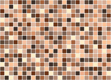 Brown and beige tiles on white backgroundの写真素材