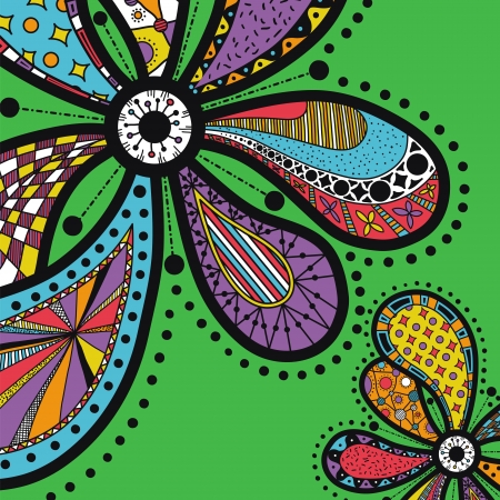 doodle decorative elementsのイラスト素材