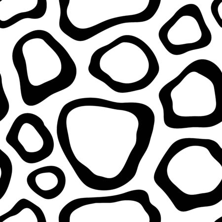 futuristic geometry. seamless pattern with random simple shapesのイラスト素材