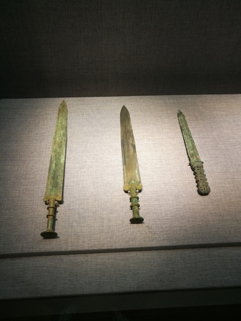 Ancient swords on displayのeditorial素材