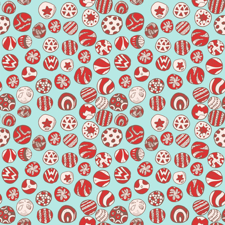 Christmas gift cover pattern.のイラスト素材