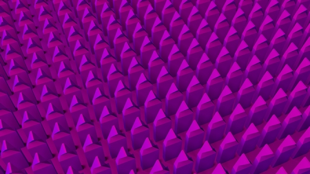 3D geometric abstract background. Pink, purple colors.の写真素材