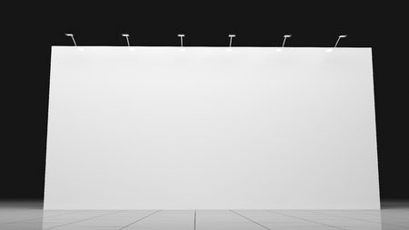 Backdrop banner 6x3 meters. Blank template. Mockup forの写真素材
