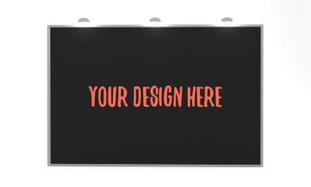 3d render 2x3 backdrop mockup. Realistic isolated template for you
