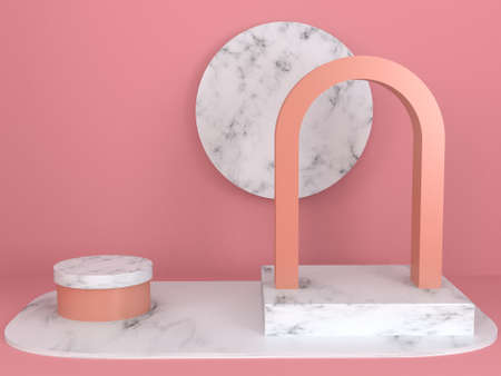3d background product presentation. Podium minimal abstract. Empty showcase.の写真素材