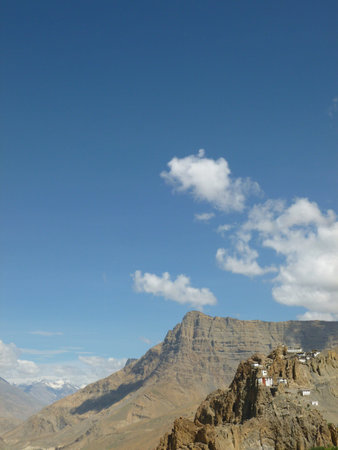 Monastery in mountainsの写真素材