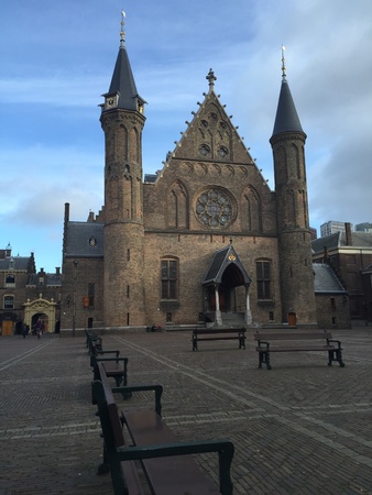 Building in Den Haag Parlement.の素材