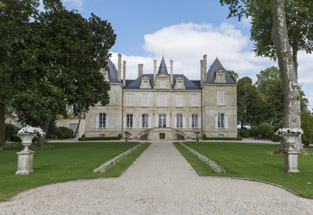 Chateau Pichon Longueville comtesse la lalande in Medoc, winedistrict.のeditorial素材