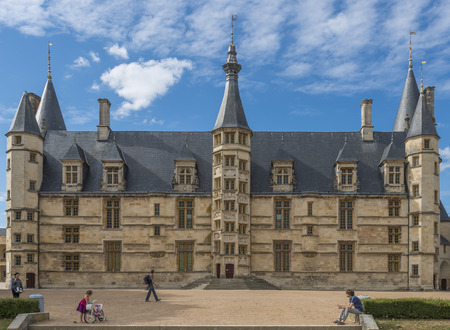 Palace Ducal in Nevers at the Loire in France.のeditorial素材