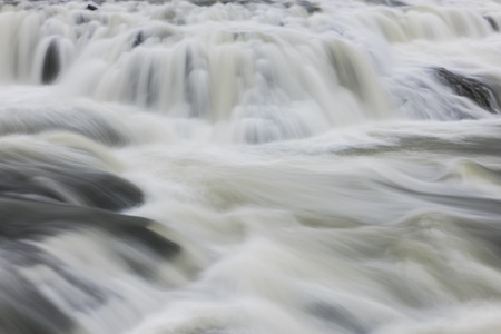 Part of the Gullfoss Waterfall of the Hvita river in Iceland.の写真素材