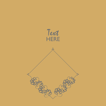Elegant minimalist invitation card design, border frameのイラスト素材