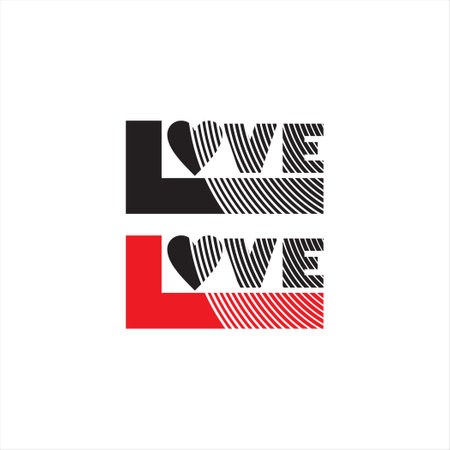 Love letters as a logo, design element and graphic resource. perfect for T-shirts and souvenirのイラスト素材