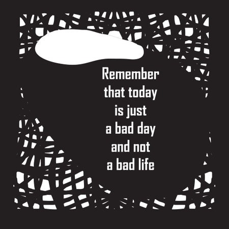 Wise words of life on a black and white abstract backgroundのイラスト素材