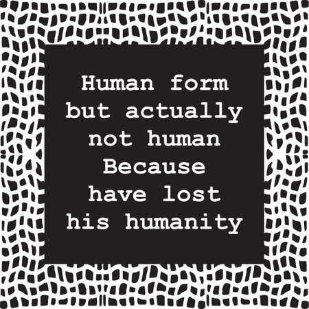 Words of wisdom humanity in abstract frame backgroundのイラスト素材