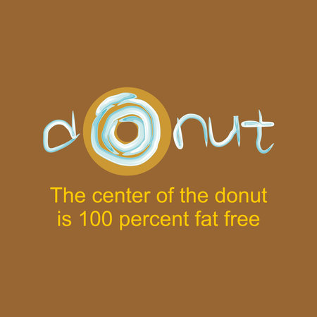 Funny quotes for donut advertisements. Funny quotes are suitable for marketing, can be printed on packaging, t-shirts, mugs and accessoriesのイラスト素材